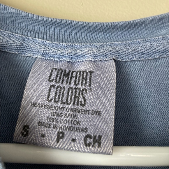 Comfort Colors Blue Keep Growing Mushroom Crop Graphic Tee S - Picture 6 of 6